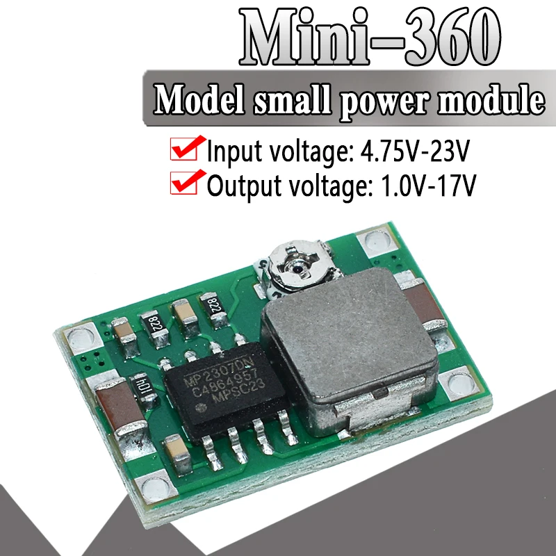 RC самолет модуль Mini 360 DC/DC понижающий преобразователь подпушка модуля 4,75 в-23 в до 1 V-17 в 17x11x3,8 мм LM2596 2A