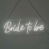 custom neon sign light bride to be led flex letter board wedding party outdoor indoor room wall hanging decoration gift