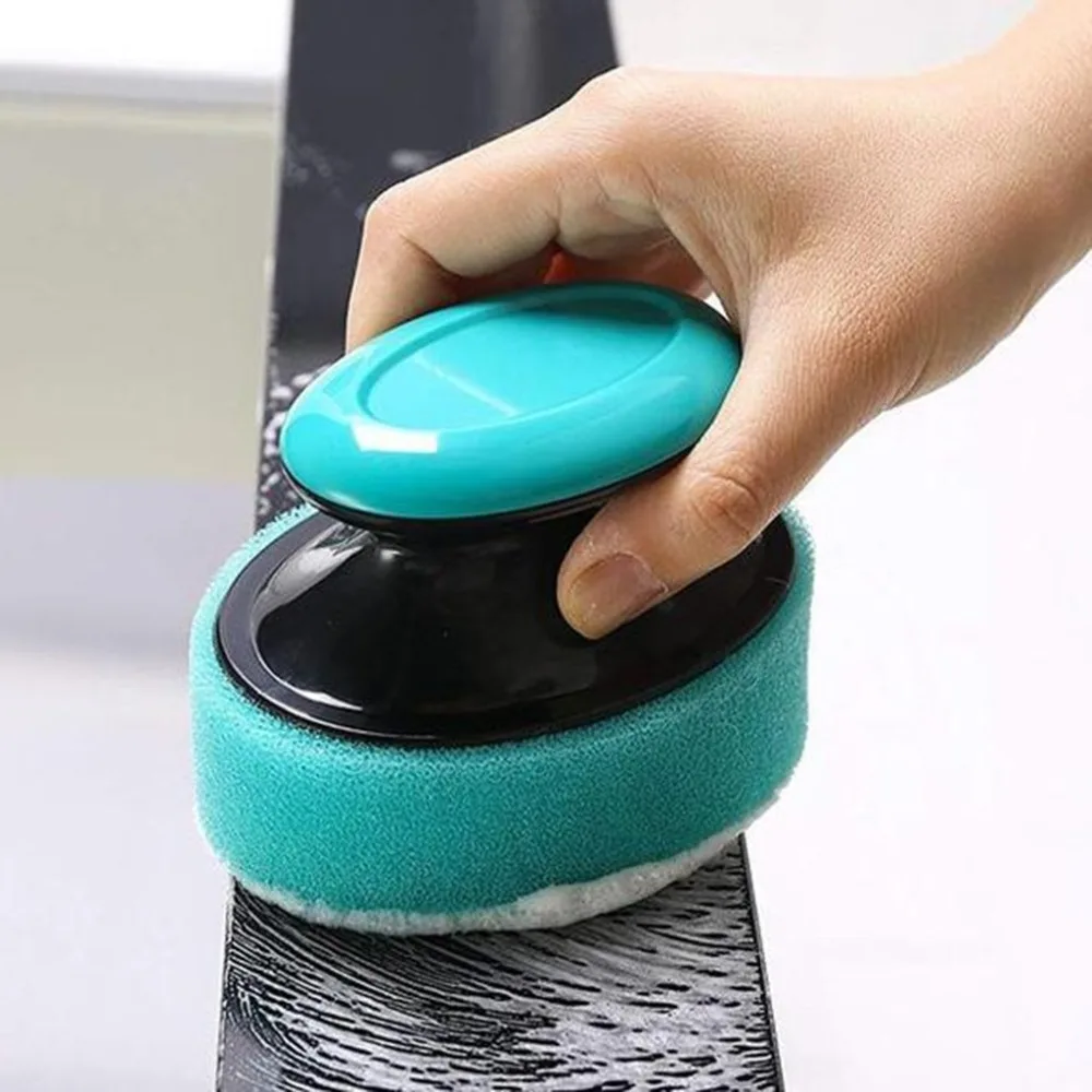 

Brush Cleaning Brush Which Sponge Replaceable Couring Pad Washing Convenience Cleaning Brush Kitchen Soap Dispenser Dish