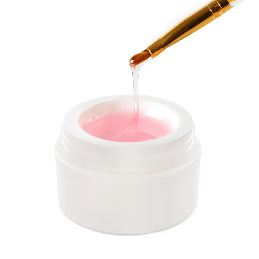 Nail Extension Gel Pink White Clear Color UV Enhance Hardness Glue For Decals Finger Builder Primer | Красота и здоровье