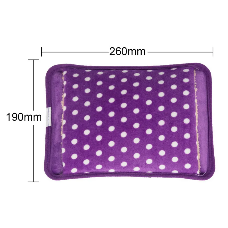 Purple Hoomall большая емкость Милая зимняя теплая бутылка для воды Толстые грелки портативный ручной подогреватель Карманный ручной мешок для ног для горячей воды - Цвет: Purple