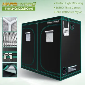 1680D Mars Hydro 240X120X200cm Крытый светодиодный тент для выращивания внутри система Нетоксичная растительная комната сад водонепроницаемая хижина