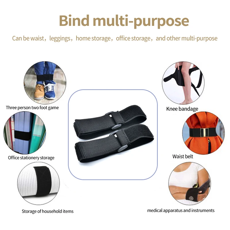 5 шт. настраиваемый эластичный обратный Пряжка магии липучками нейлоновая