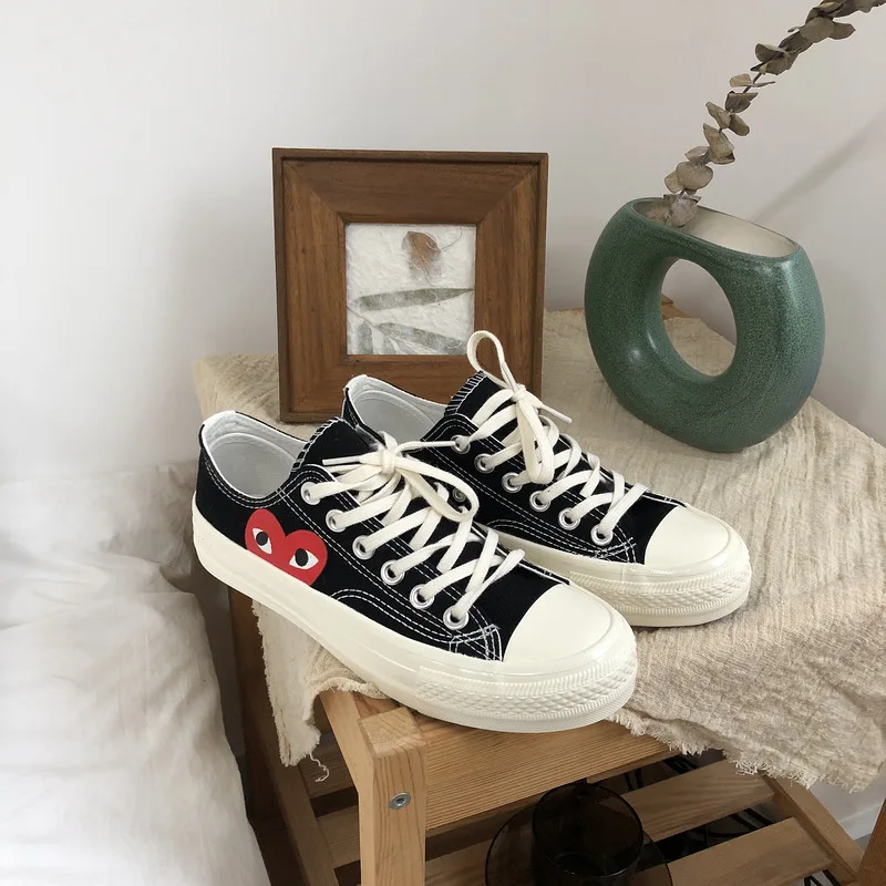 

2021 Classic Retro Canvas Shoes Love Canvas Shoes Women's Shoes Sneaks Platform Shoes