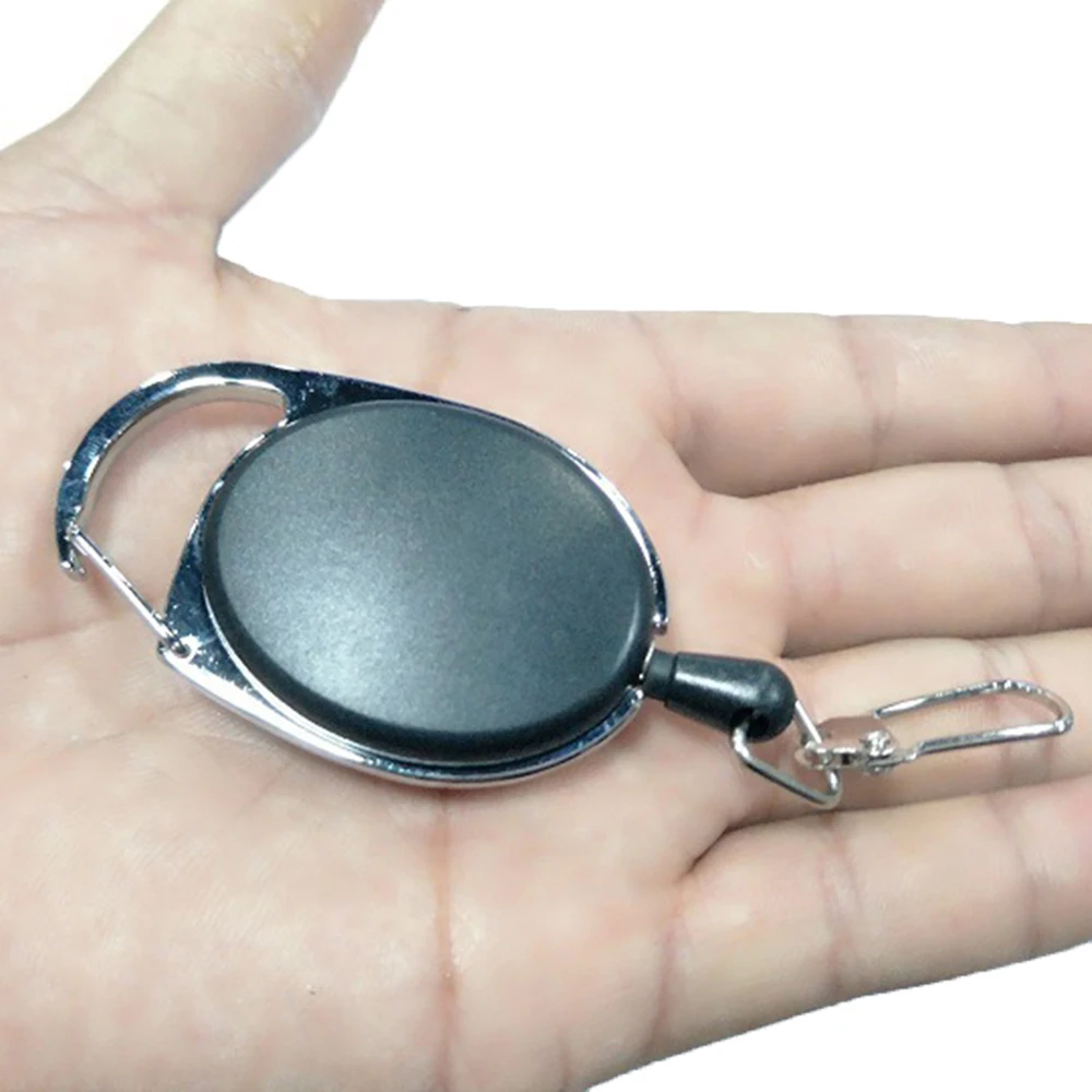 Брелок выдвижная катушка для значков цинковый сплав ABS ID ремешок имя бирка