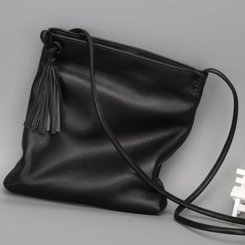 

Fashion Women Genuine Leather Shoulder Messenger Bag Cowhide Casual Ladies Handbag Designer Large Capacity Purses And Handbags