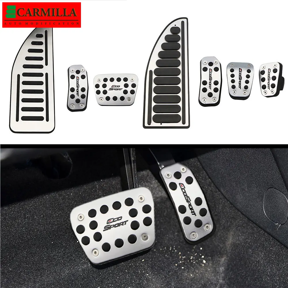 

Stainless Steel Car Pedals for Ford Ecosport 2012 - 2017 Gas Brake Footrest Pedal Protection Cover Replacement Accessories