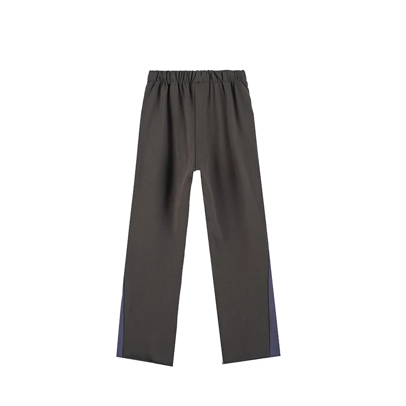 

Original Color Block Elastic Waist Straight Casual Mens High Street Oversize Loose Track Pants Hip Hop Spliced Trousers