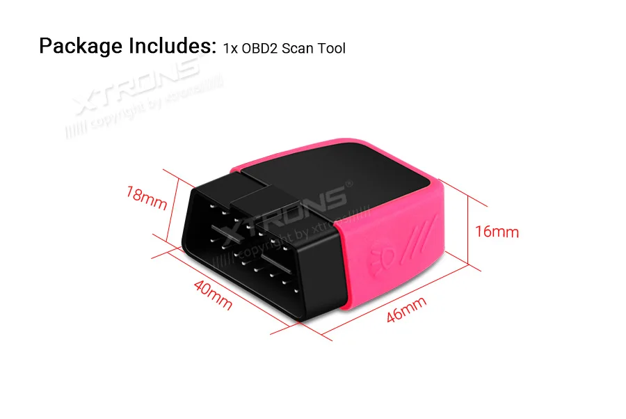 XTRONS OBD03 Bluetooth OBD2 II автомобильный диагностический сканер OBD инструмент Поддержка