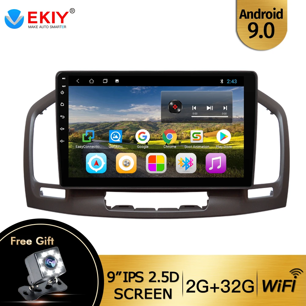 EKIY 9 ''IPS Android 0 GPS Мультимедиа Видео Радио плеер для Opel Insignia 2009 2010 2013 DVD стерео с