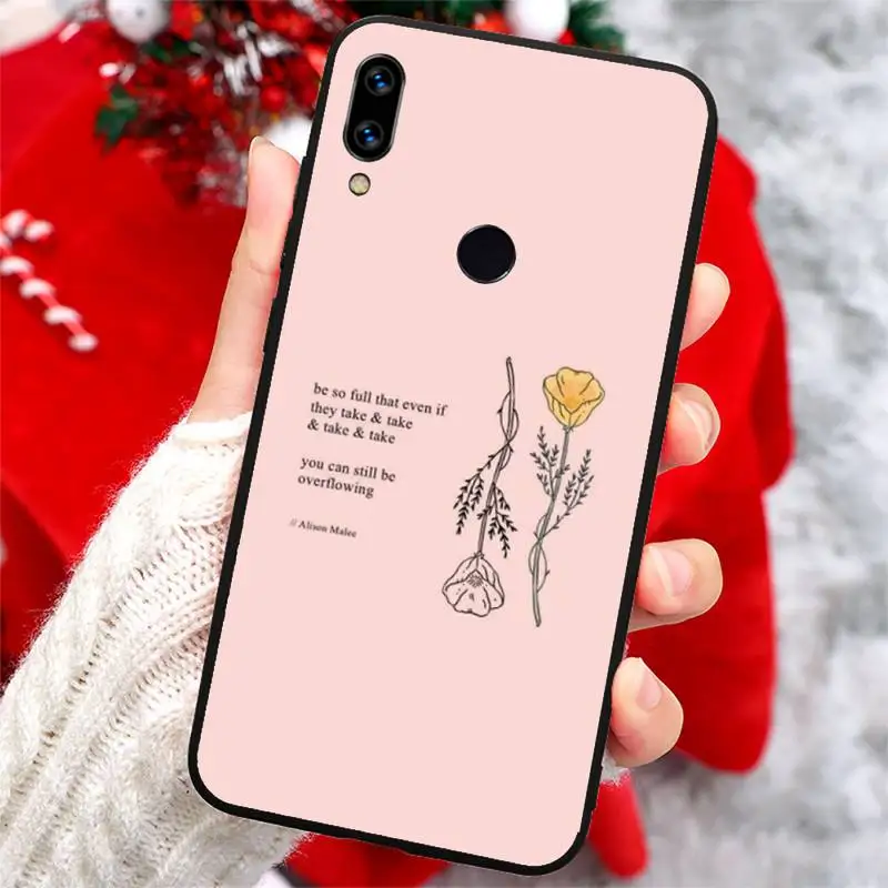 

Great Aesthetic Flower art flowers Phone Case For Xiaomi Redmi note 7 8 9 t k30 max3 9 s 10 pro lite