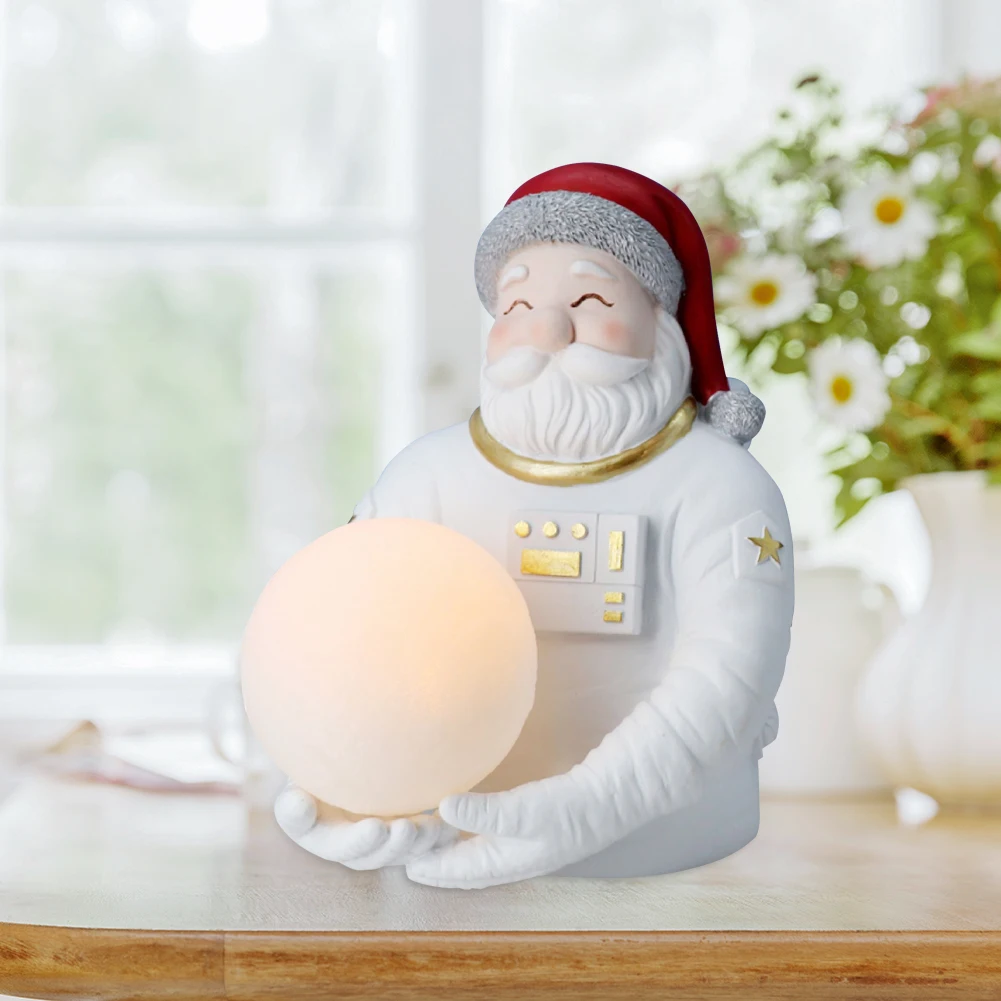 

Lovely Astronaut Night Light Reading Light Children'sResin Crafts Christmas Astronaut Bedroom Desk Lamp Decorative Bedside Light