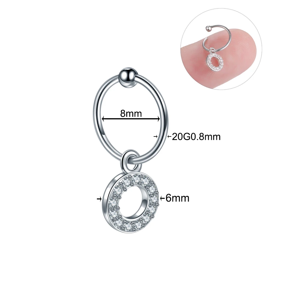 1Pc New Steel Earrings Helix Piercing Tragus Earring Nose Hop Rings Daith Oreja Conch Jewelry | Украшения и аксессуары