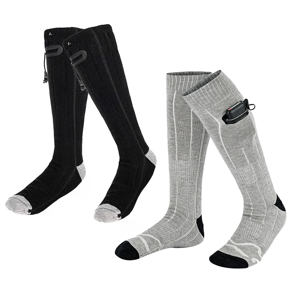 

Winter Warm Heating Sock 3 Heat Elastic Waterproof Electric Heated Sock 4500mAh Power Bank Thermal Foot Warmer for Men Women