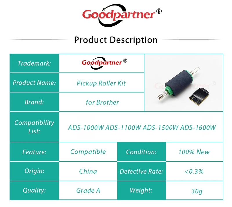 1X LD6999001 LD0633001 ролик разделительная пластина для BROTHER ADS 1000W 1100W 1500W 1600W MW 100|Детали
