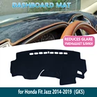 Коврик для приборной панели, для Honda Fit Jazz 2014 2015 2016 2017 2018 2019 GK, внутренняя Солнцезащитная панель, автомобильные аксессуары