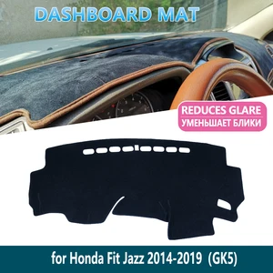 Коврик для приборной панели, для Honda Fit Jazz 2014 2015 2016 2017 2018 2019 GK, внутренняя Солнцезащитная панель, автомобильные аксессуары