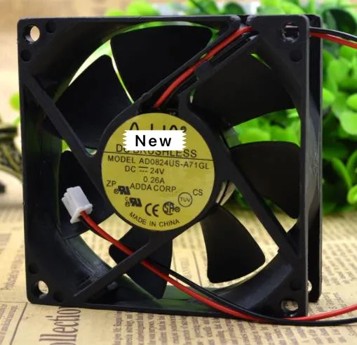 

For ADDA AD0824US-A71GL S DC 24V 0.26A 80x80x25mm Server Cooling Fan