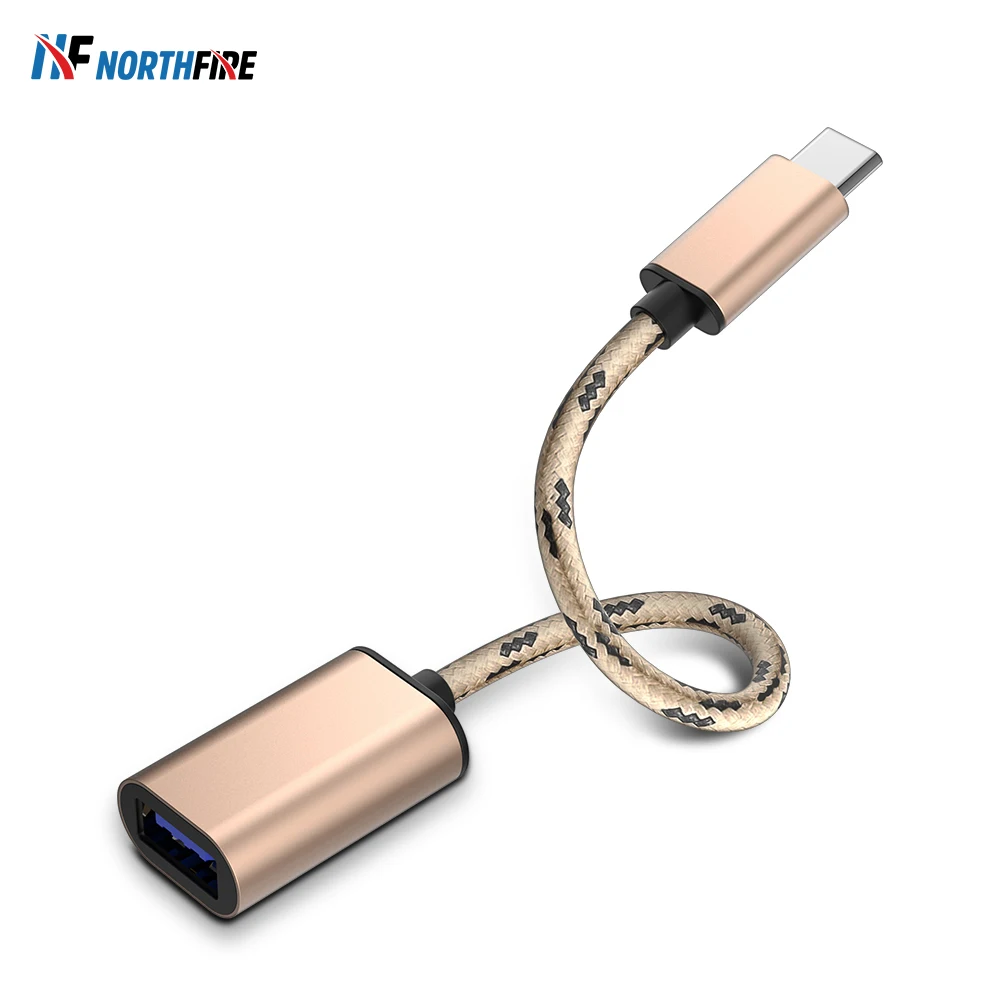 Кабель адаптер Type C OTG для Redmi Note 8 Pro 7 18 см разъем Samsung S10 S9 S8 USB 2 0 адаптер|Переходники