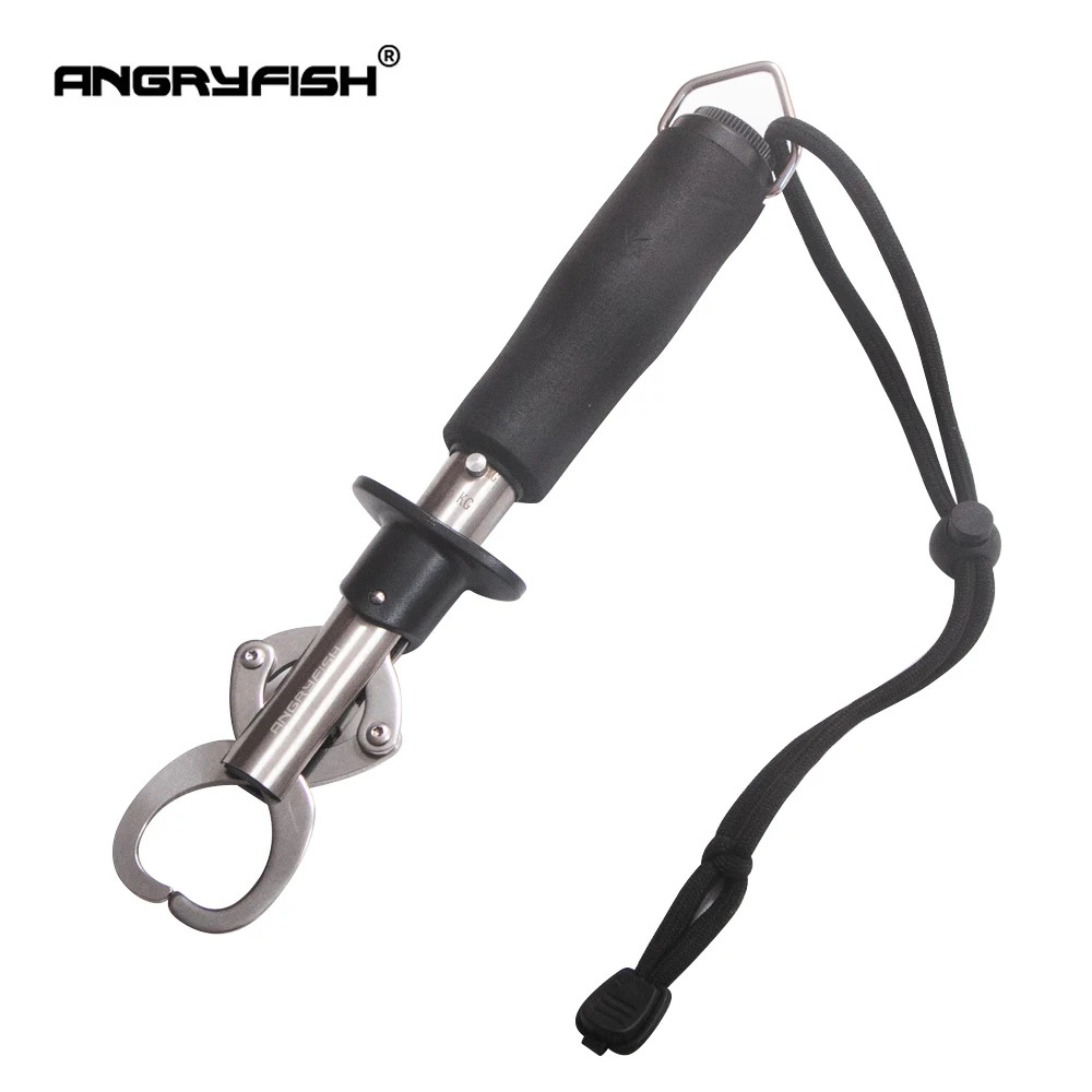 Фото ANGRYFISH портативная металлическая алюминиевая рыболовная рукоятка, держатель для ловли рыбы, Съемный прочный замок, аксессуары k1 №1