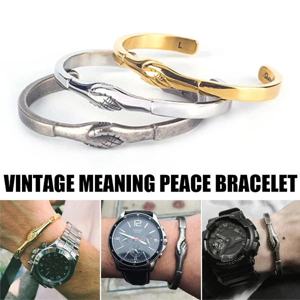 Новые браслеты из титановой стали ювелирные изделия винтажные браслеты-качалки