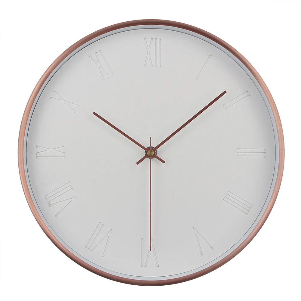 

Wall Clocks In Wall Clock Modern Living Room Quartz Silent Round Battery Operated Time Home Accurate Fashion 12 Inch Wall Clock