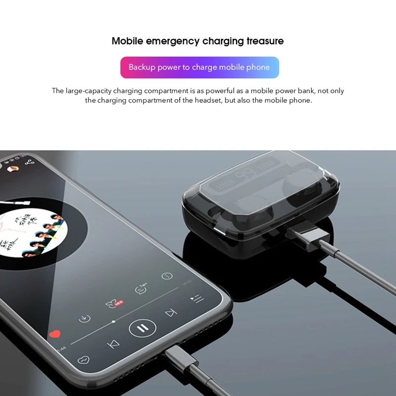 M11 наушники вкладыши TWS Bluetooth V5.0 Наушники Hi Fi 8D стерео музыкальные Noice отмена