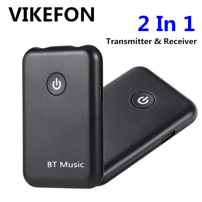Bluetooth-приемник VIKEFON передатчик 2 в 1 беспроводной Bluetooth Aux аудио-приемник разъем 3 5