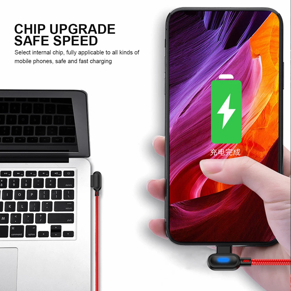 Micro USB-кабель 2 4 А нейлоновый для быстрой зарядки и передачи данных Samsung Xiaomi Redmi LG Sony