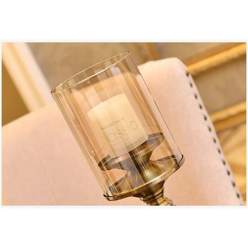 С украшением в виде кристаллов подсвечники один чайный светильник держатель для