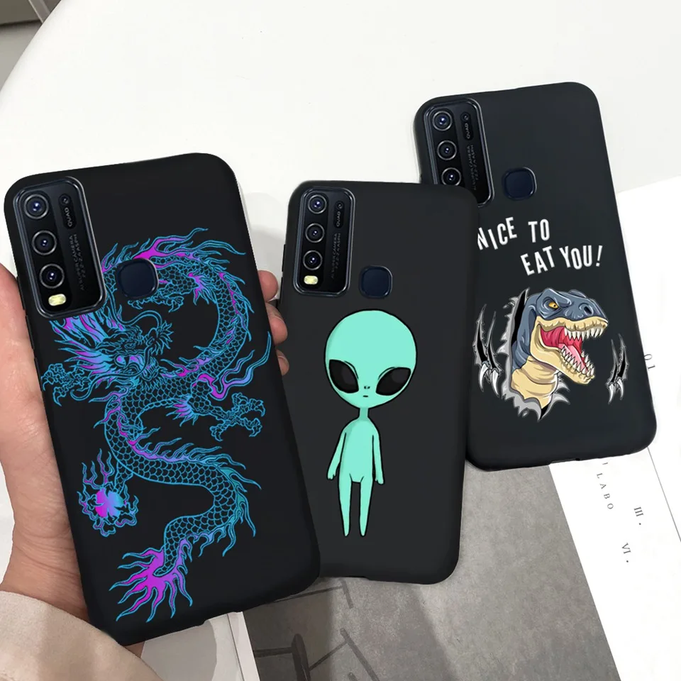 Чехол для телефона Vivo Y30 1938 для мальчиков, задняя крышка Vivo Y50 1935, бампер с цветами, мультяшный ЧЕХОЛ ДЛЯ Vivo Y 30 50, мягкий чехол из силикона