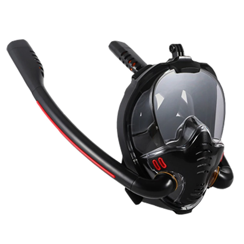 

New Adult Men Women Swimming Mask Double Breathing Tube Silicone Full Dry Snorkeling Masks Scuba Diving Goggles Equipment