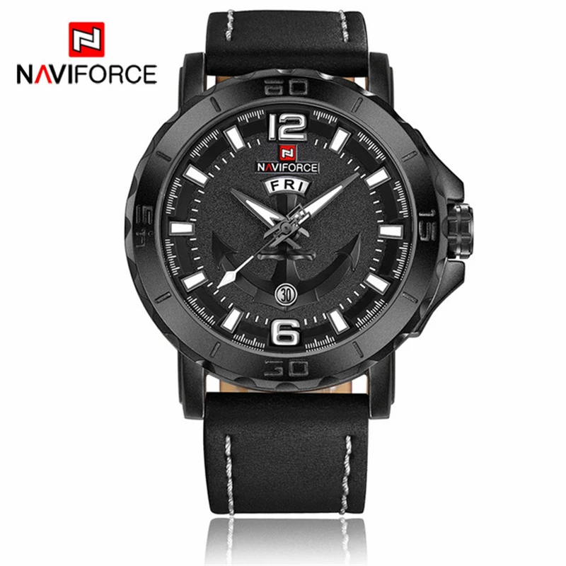 Часы наручные NAVIFORCE Мужские кварцевые брендовые Роскошные спортивные армейские