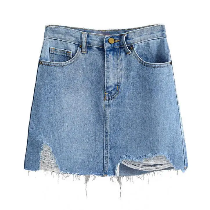 Женские джинсы с потертостями модные повседневные короткие мини высокой талией