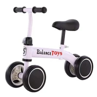 childrens scooter four wheel no pedal balance bike high quality carbon steel frame evc foam wheel for kids 1 4 years old