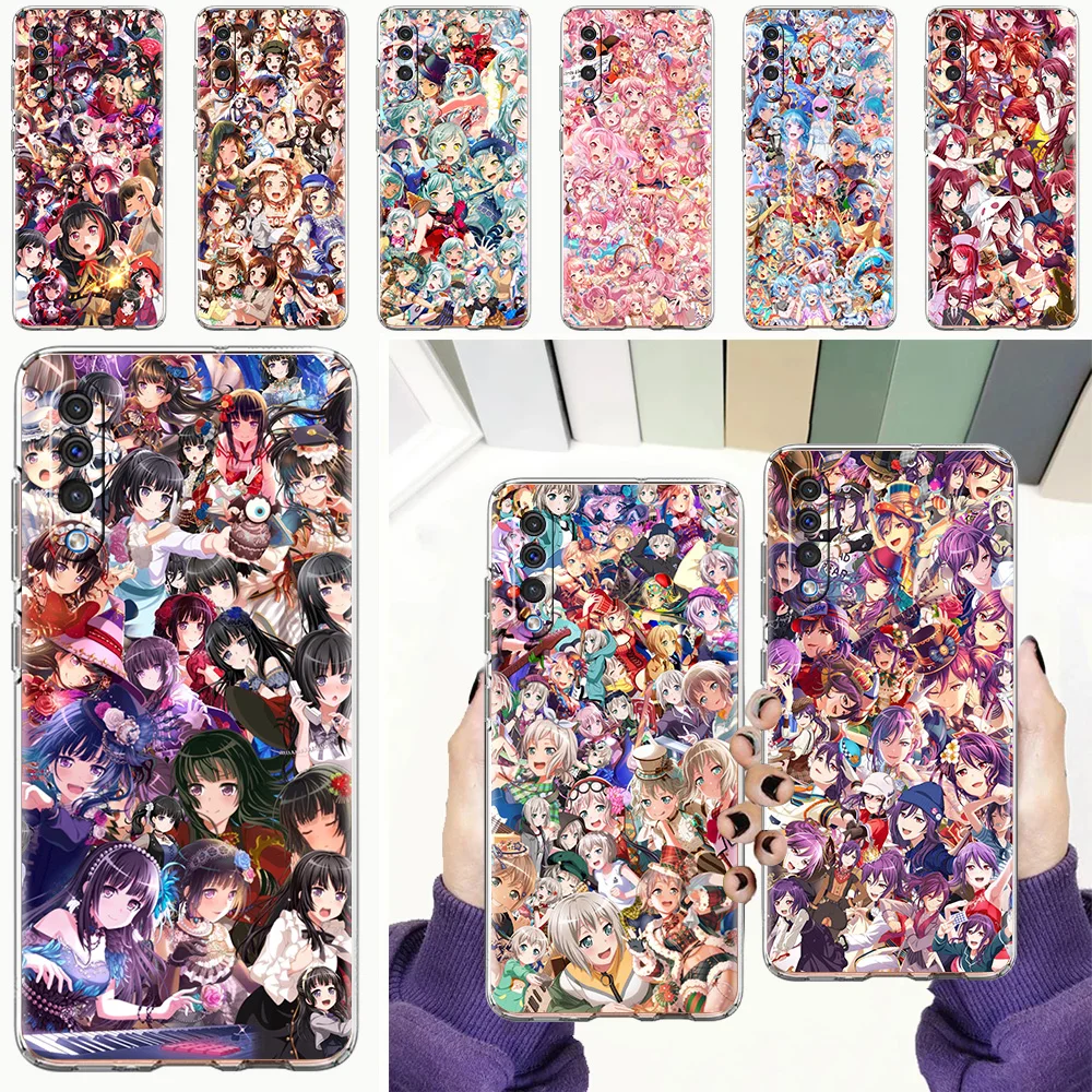 

BanG Dream Anime Sexy Girl Phone Case For Samsung Galaxy A50 A70 A20 A30 A40 A20E A10 A10S A20S A02S A12 A22 A32 A52 Clear Cover