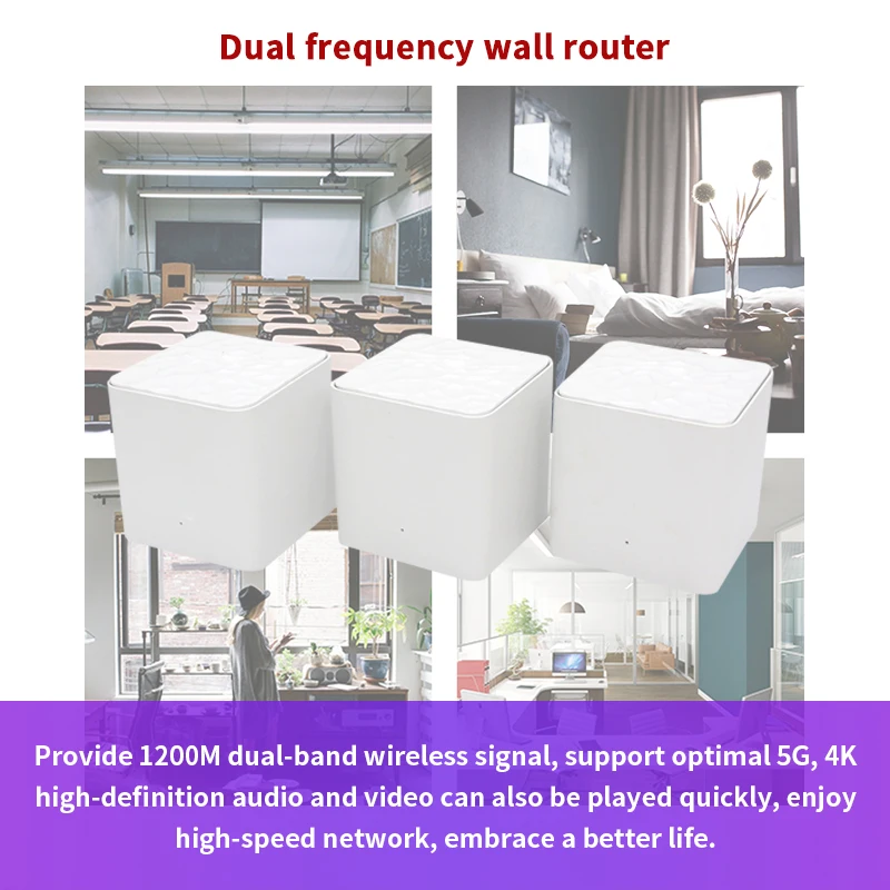 Wi-Fi-роутер GW3 с AC1200 2 4/5 8 ГГц дистанционное управление через приложение |