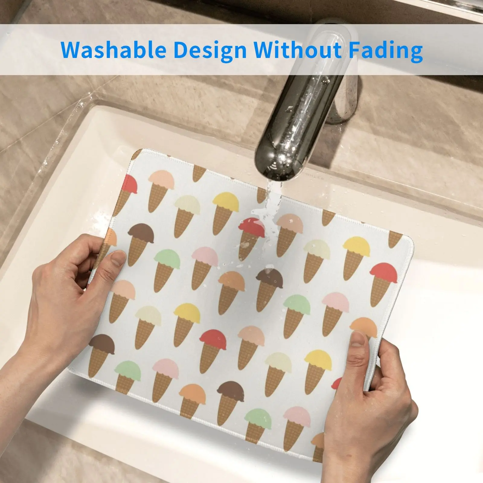 

Retro 80's Ice Cream Cones Mouse Pad DIY Print 80s Retro Ice Cream Cones Ice Cream Cones Treat Summer