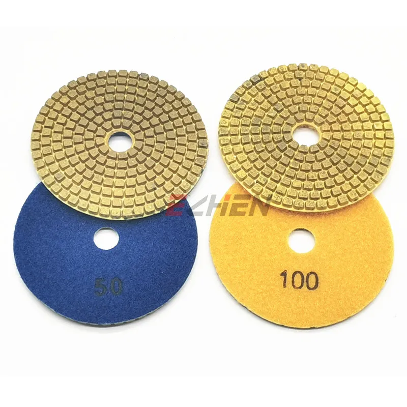 Медные 4-дюймовые гибридные полировальные колодки для влажного использования