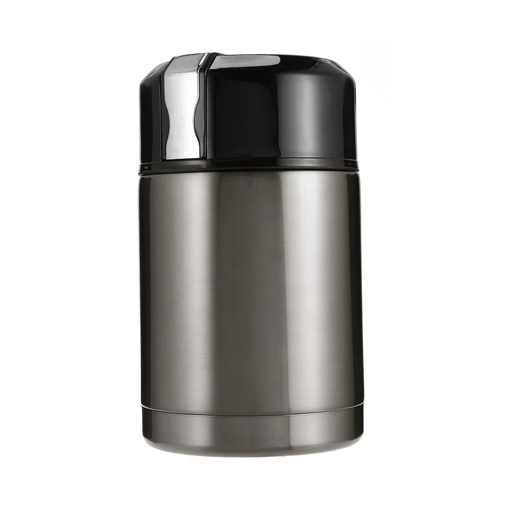 Stainless Steel 1000 мл из нержавеющей стали тушеный шейкер с двойными стенками Smolder еда каша изолированный Термос вакуумная кастрюля суп бочонок для ланча - Цвет: Stainless Steel