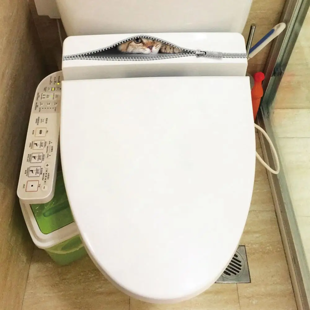 Милый Кот Наклейка на стену с молнией художественные наклейки для домашнего