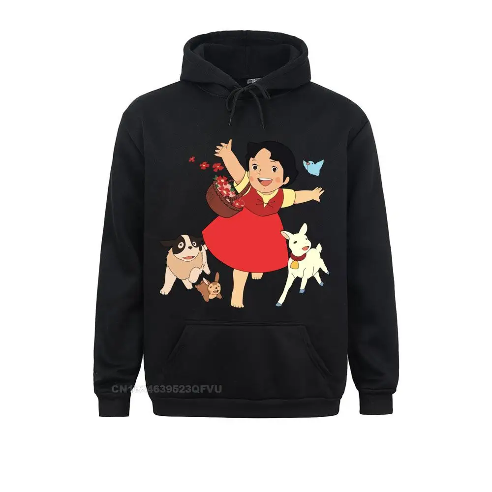 Heidi The Girl From The Alps Women Men Casual Harajuku Women Goat Anime Pullover Hoodie Camisas Birthday Pullover Hoodie For Men