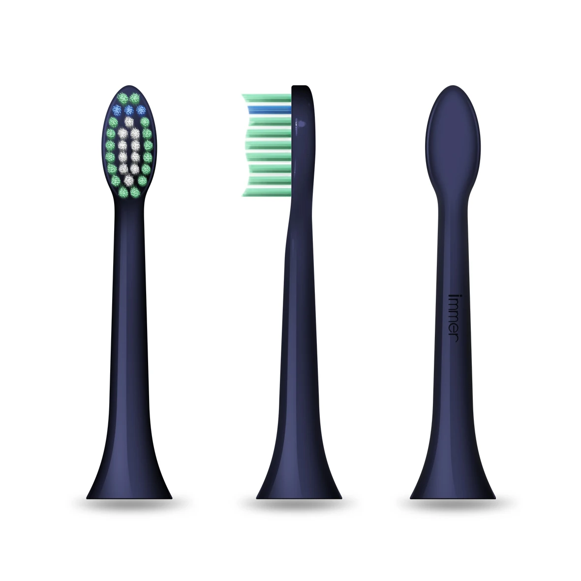 NAVY BLUE Электрические головки зубной щетки антибактериальные для immer-M2Electric зубных щеток Бесплатный подарок для чистки лица Замена щеток - Цвет: NAVY BLUE