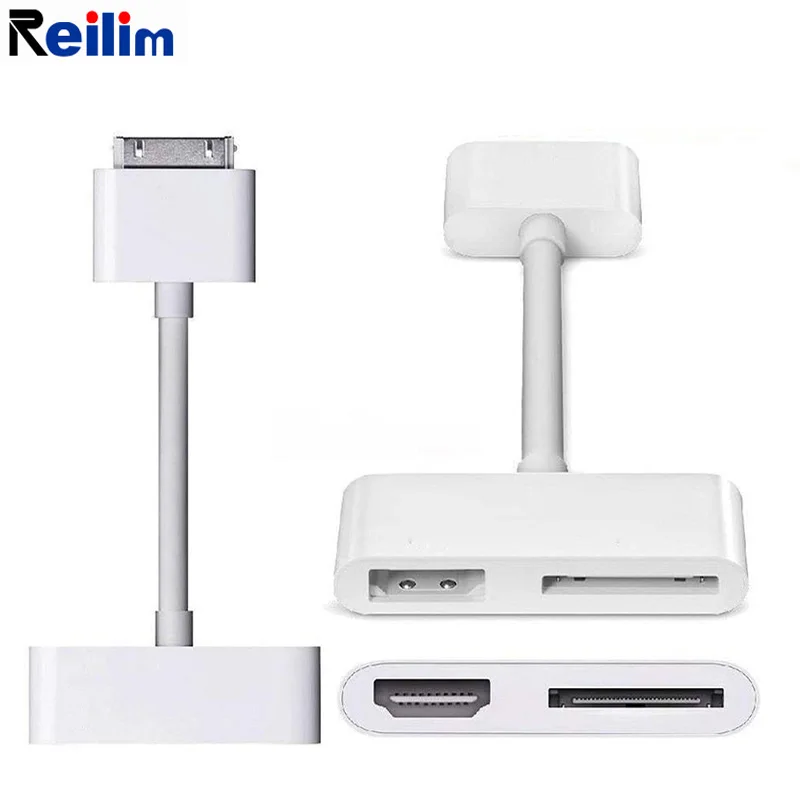 М USB HDMI HDTV для док станция 30 контактный разъём ТВ адаптер конвертер кабель IPad Mini 1 2