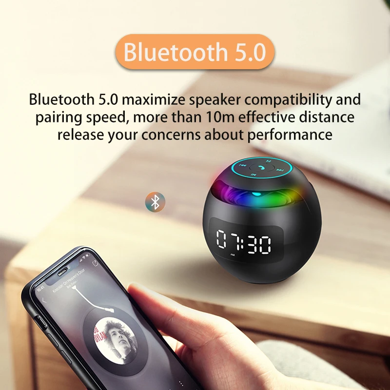 Портативная Bluetooth-Колонка со светодиодной подсветкой | Электроника