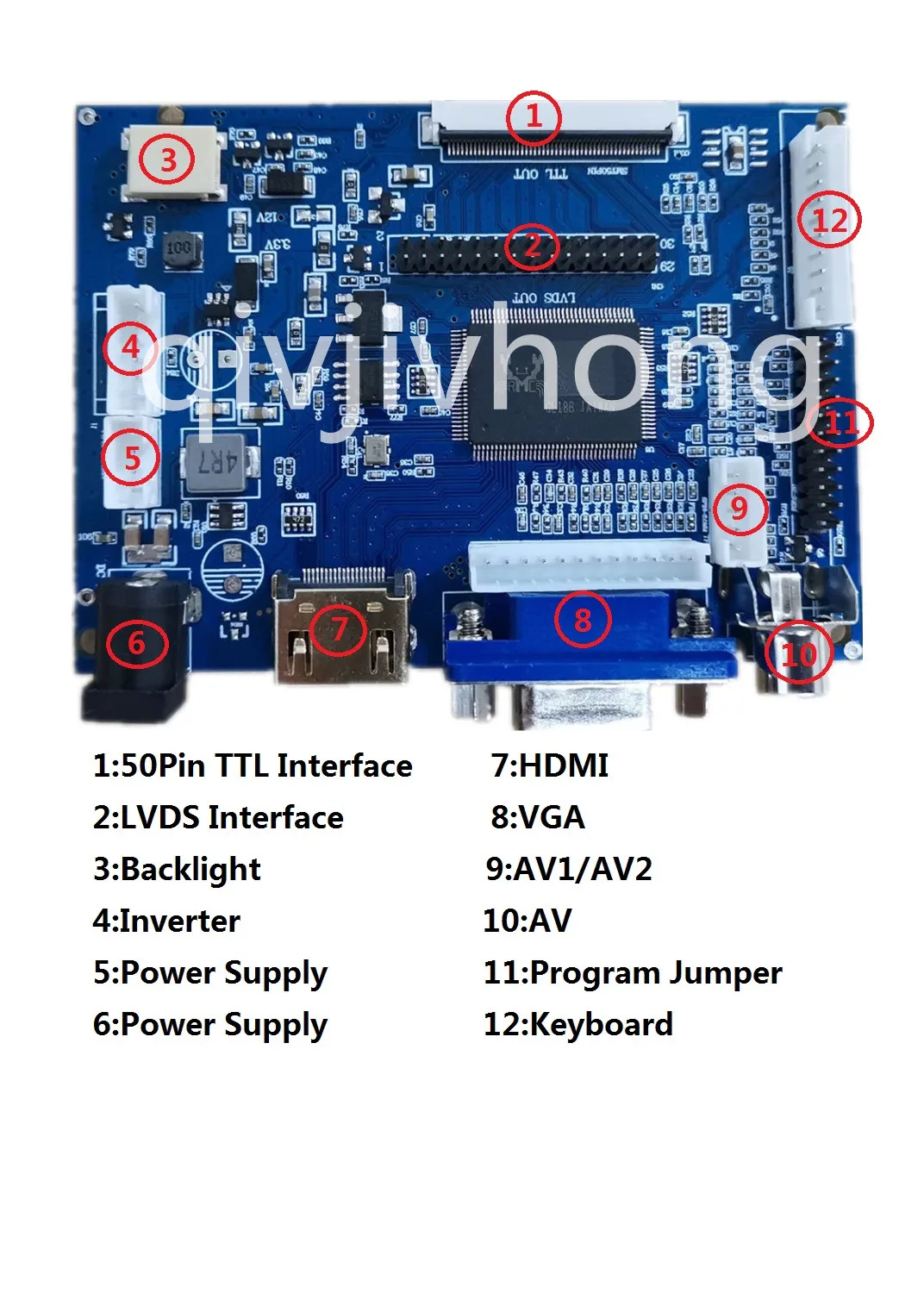 AT070TN94 AT070TN92 7 дюймов 50pin ЖК-дисплей экран HDMI VGA AV вход управляющая плата контроллера