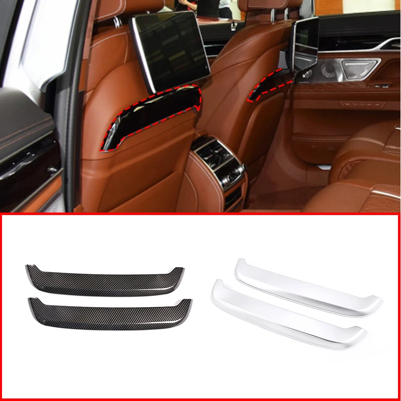 

ABS Chrome/Carbon Fiber For BMW 7 Series G11 G12 2016-2020 Car Front Row Seat Decoration Strips Trim Interior Accessories