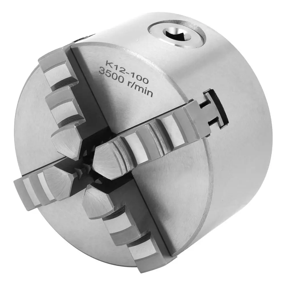 4 кулачковый токарный патрон металлический самоцентрирующийся для токарного