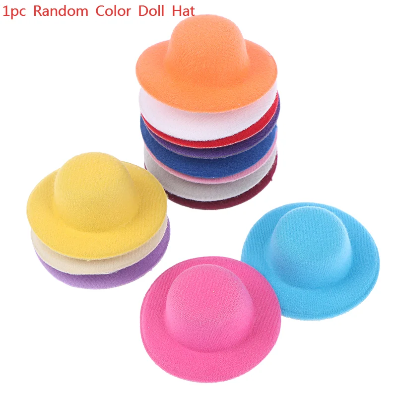 

1pc Random Color Doll Hat Headwear Accessories For Doll Gift Toys For Kid Gift Decoation Cute Fashion