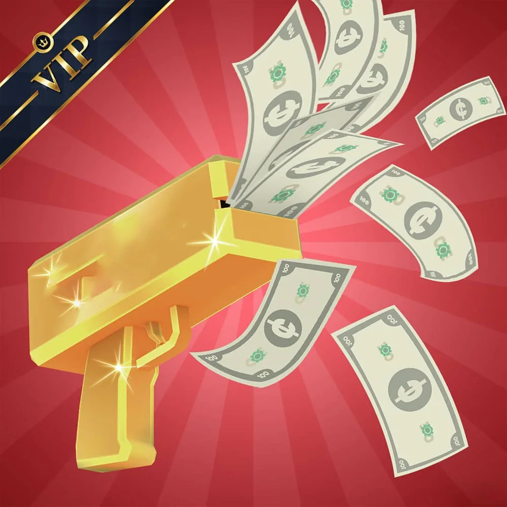 Денежный пистолет-распылитель для стрельбы супер игрушка Золотой наличный полет